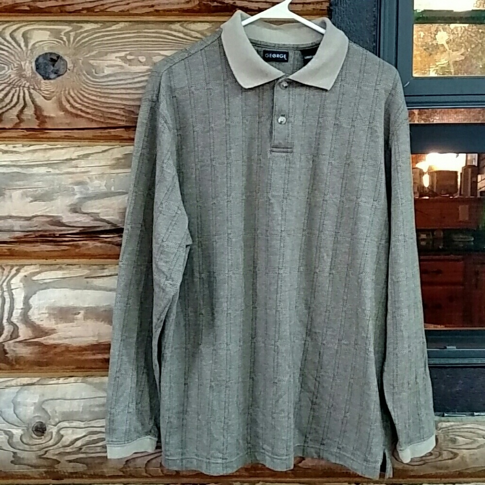 EUC. Brown and tan shirt. Long sleeves.